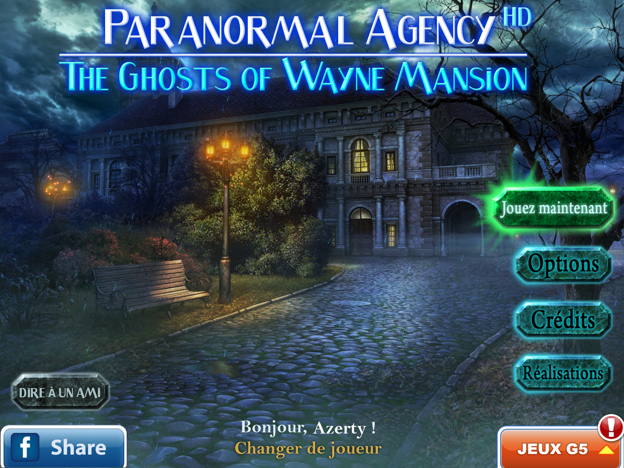 unlock codes for g5 games paranormal agency